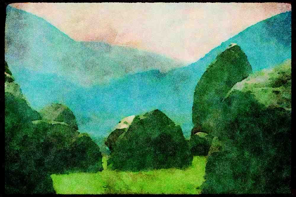241004 Castlerigg Stone Circle, Lake District, England A4 Limited Edition Watercolour Print