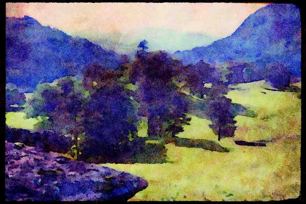 241006 Rydal Park, Lake District, England A4 Limited Edition Watercolour Print