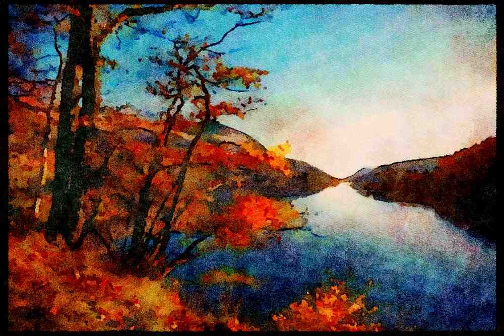 241011 Thirlmere At Withburn, Lake District, England A4 Limited Edition Watercolour Print