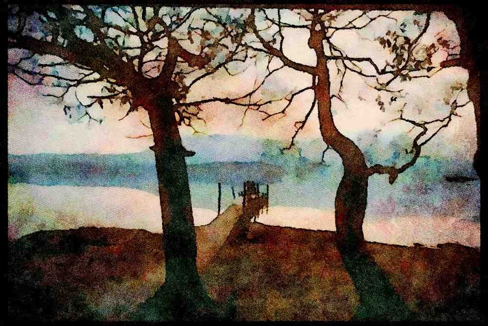 241013 Brandle How Derwentwater, Lake District, England A4 Limited Edition Watercolour Print