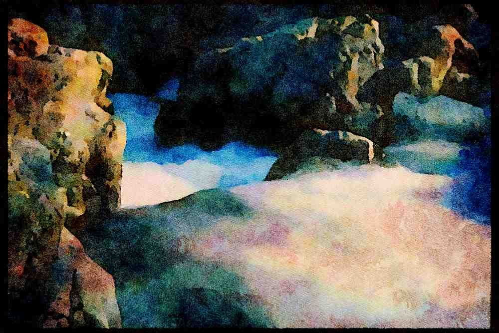 241027 Skellwith Force Ambleside, Lake District, England A4 Limited Edition Watercolour Print