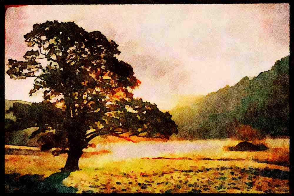 241036 Rydal Water, Lake District, England A4 Limited Edition Watercolour Print