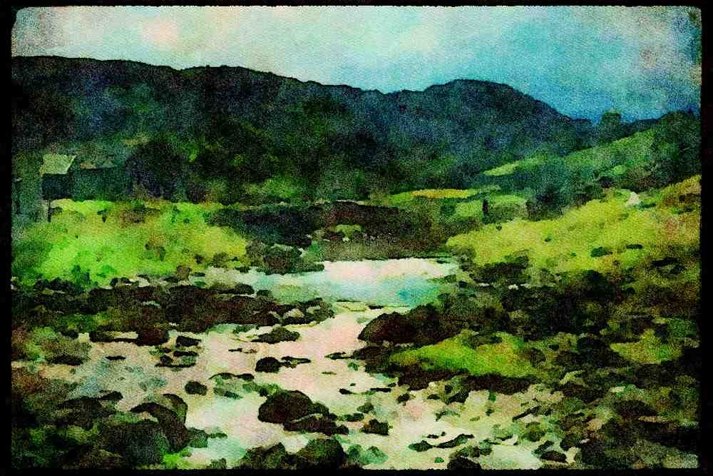241060 Watendlath, Lake District, England A4 Limited Edition Watercolour Print