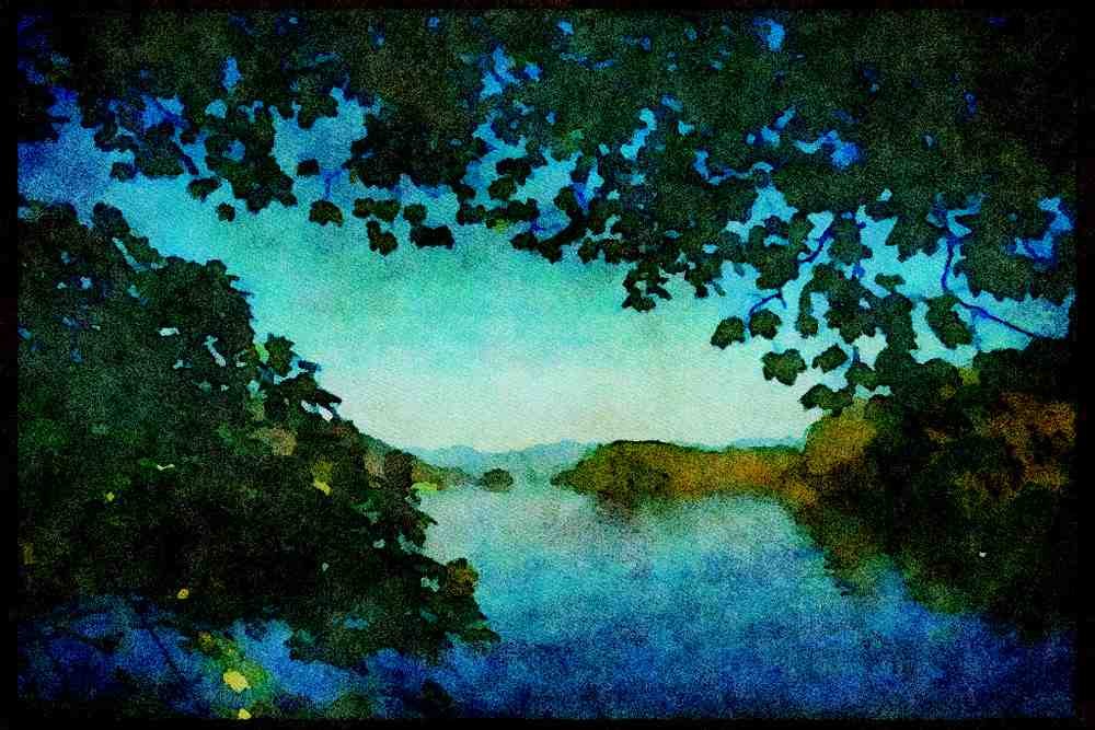 241070 Windermere From Ferry, Lake District, England A4 Limited Edition Watercolour Print