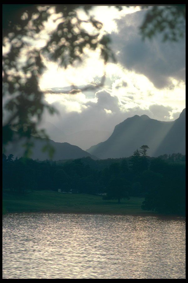 241078 The Langdale Pikes From Windermere, Lake District A4 Photo Print