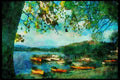 241080 Waterhead Ambleside, Lake District, England A4 Limited Edition Watercolour Print