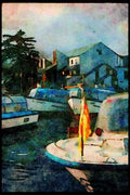241082 Bowness On Windermere, Lake District, England A4 Limited Edition Watercolour Print