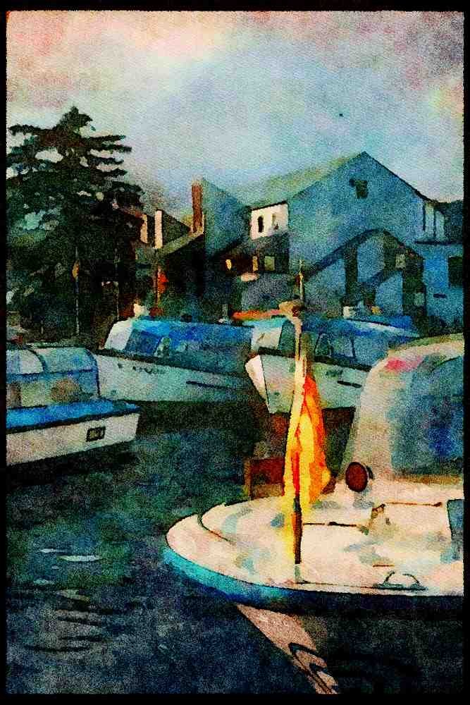 241082 Bowness On Windermere, Lake District, England A4 Limited Edition Watercolour Print