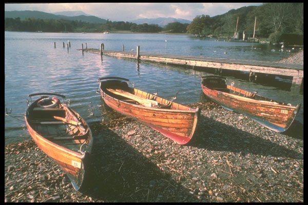 241083 Waterhead Ambleside, Lake District, England A4 Photo Print