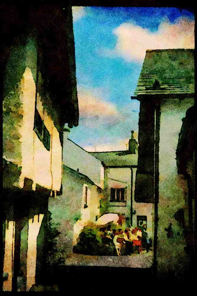 241092 Hawkeshead, Lake District, England A4 Limited Edition Watercolour Print