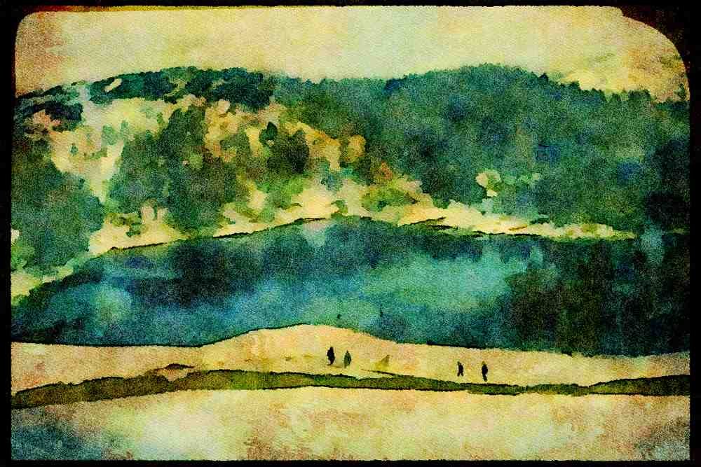 241098 Tarn Hows, Lake District, England A4 Limited Edition Watercolour Print