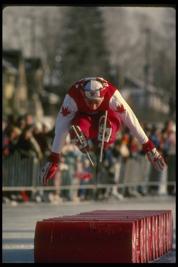 242004 Barrel Jumping At The Ottawa Canal During Winterlude A4 Photo Print