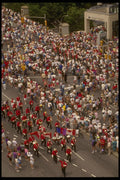 242007 Fireman's Band And Canada Day Crowds A4 Photo Print