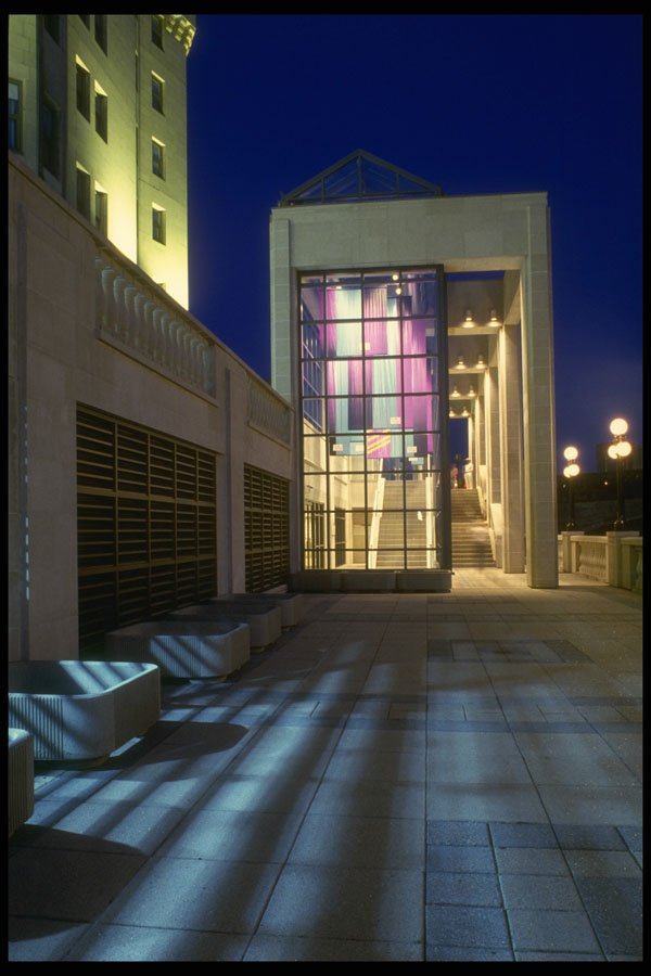 242014 Night Entrance To C.M.C.P. A4 Photo Print