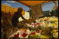 242018 Flower Vendor At Market A4 Photo Print