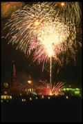 242063 Fireworks On Capitol Hill A4 Photo Print