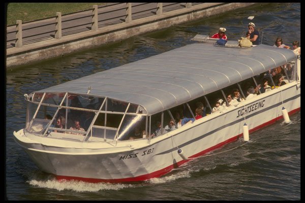 242073 Sightseeing Boat On Rideau Canal A4 Photo Print