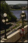 242075 Promenade Overlooking Rideau Canal And Ottawa River A4 Photo Print