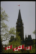 242086 Peace Tower On Canada Day A4 Photo Print