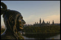 242088 Indian Statue With Parliament Hill In Background A4 Photo Print