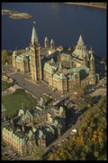 242091 Aerial View Of Parliament Hill A4 Photo Print
