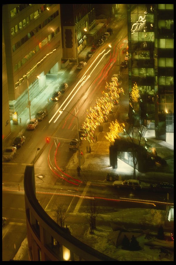 242093 Night Traffic A4 Photo Print