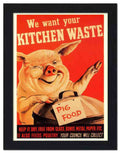 2428 we want your kitchen waste war poster 2 Vintage Advert A4 Photo Print