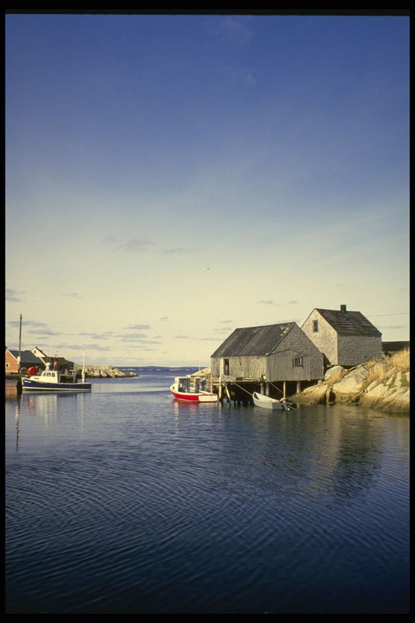 243013 Peggy's Cove Harbor A4 Photo Print