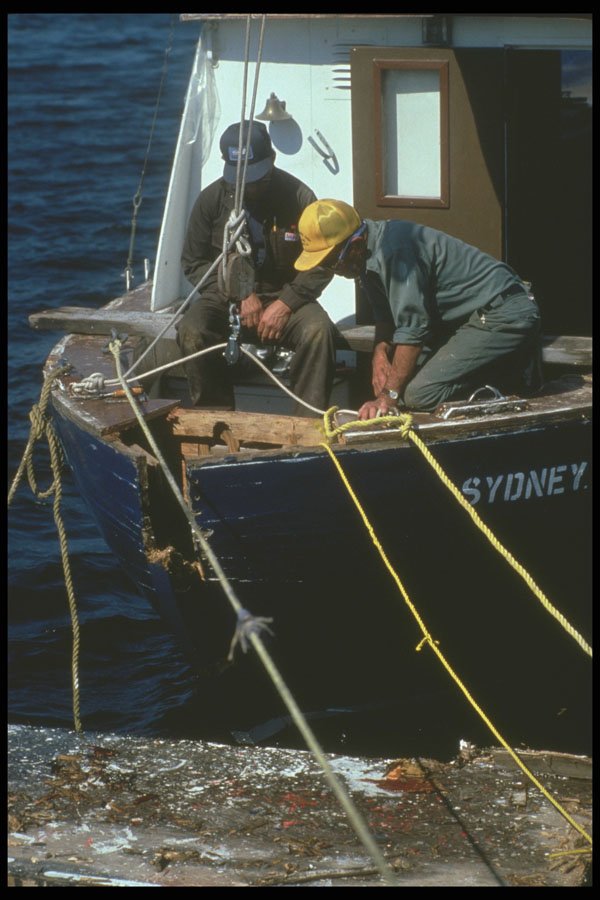 243094 Gaudet's Boat Building A4 Photo Print