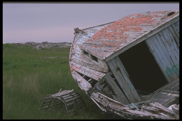 243096 Beached Boat A4 Photo Print