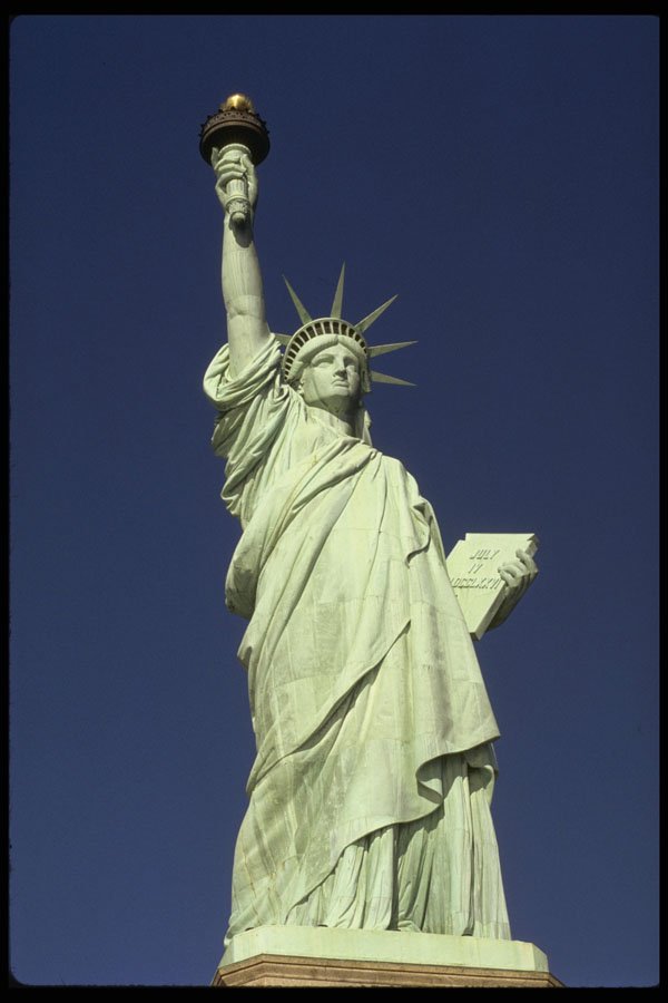 244001 Statue Of Liberty A4 Photo Print