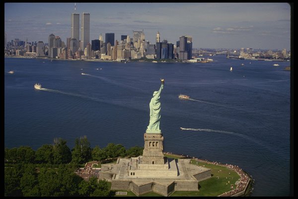 244002 Statue Of Liberty A4 Photo Print