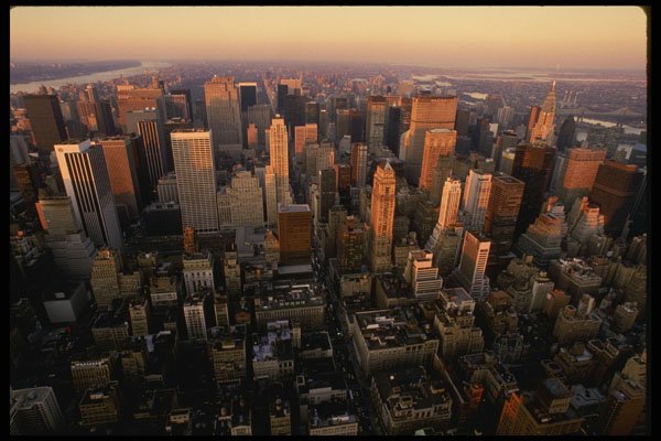 244027 Midtown, Aerial View A4 Photo Print
