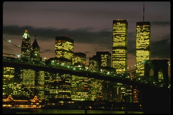 244032 Downtown, Brooklyn Bridge A4 Photo Print