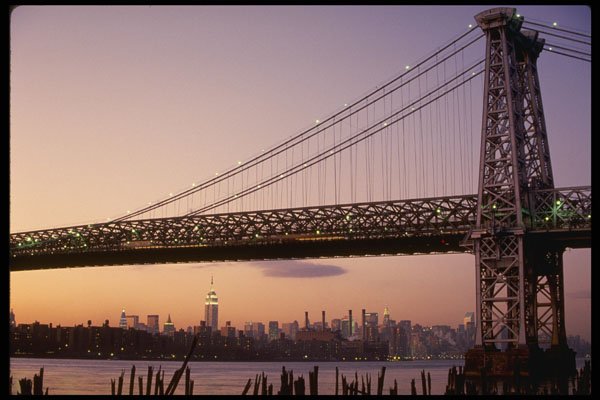 244044 Manhattan Bridge A4 Photo Print