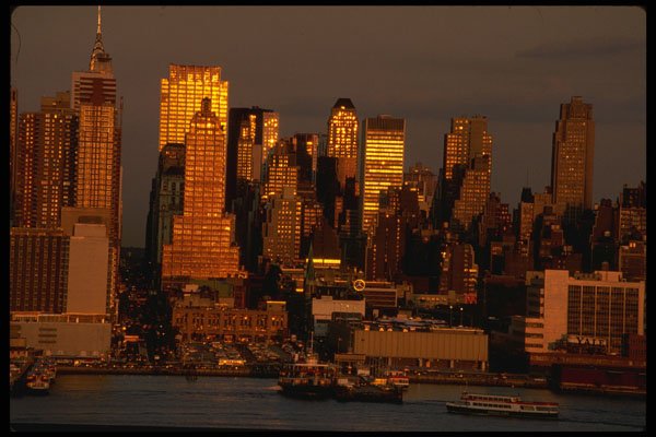 244046 Midtown From New Jersey A4 Photo Print
