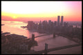 244061 Downtown Aerial, Sunset A4 Photo Print