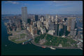 244078 Manhattan, Downtown Aerial A4 Photo Print