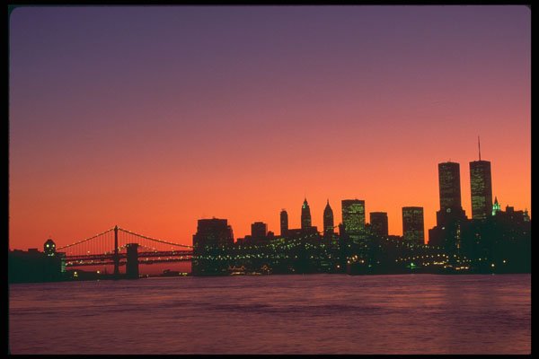 244084 Downtown From Williamsburg A4 Photo Print