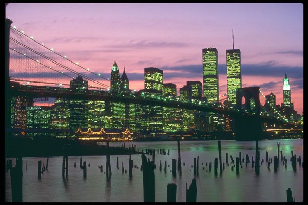 244085 Downtown, Brooklyn Bridge A4 Photo Print