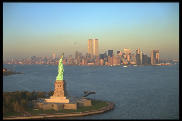 244092 Statue Of Liberty, Downtown A4 Photo Print