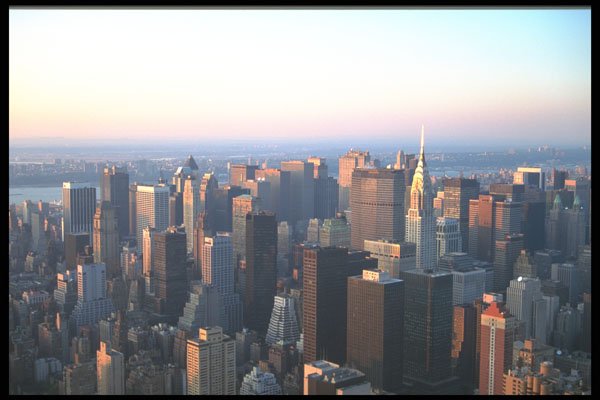 244098 Aerial, Midtown Manhattan A4 Photo Print