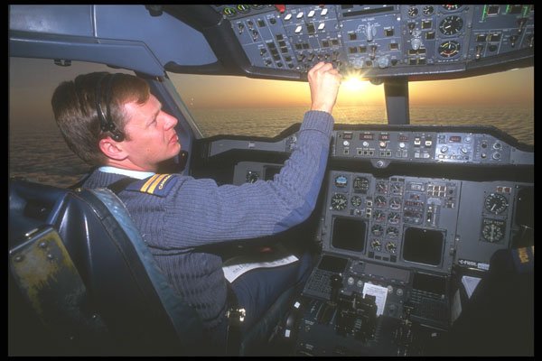 245069 Pilot Of Military Transport A4 Photo Print