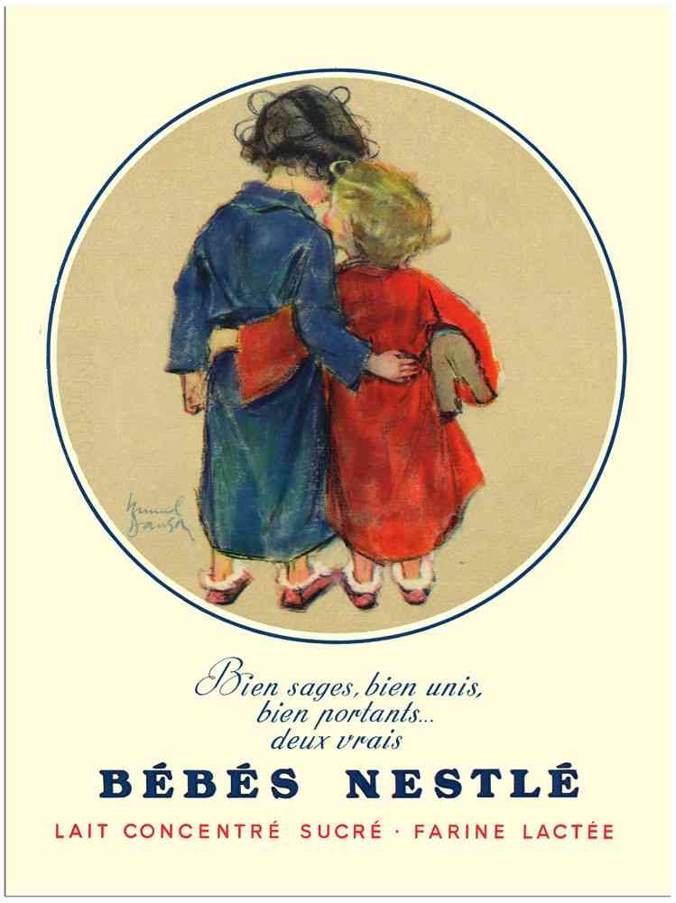 2455 Bebes Nestle 1920S advert A4 Photo Print