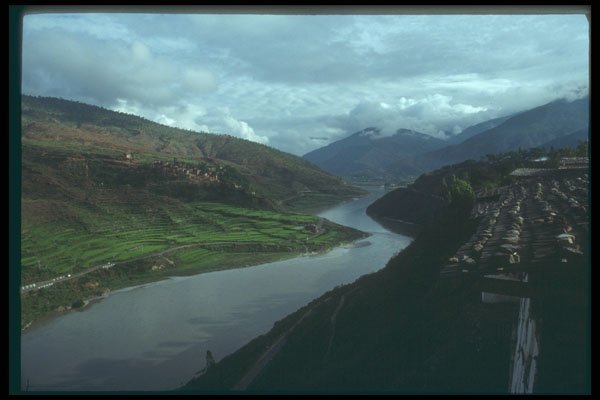 246006 View Down Valley From Wangdi Dzong A4 Photo Print