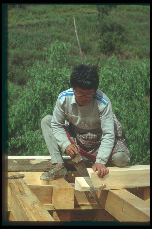 246007 Carpenter, Jakar Village A4 Photo Print