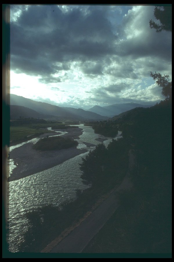 246008 Bumthang Chhu (River), Choekhor Valley A4 Photo Print