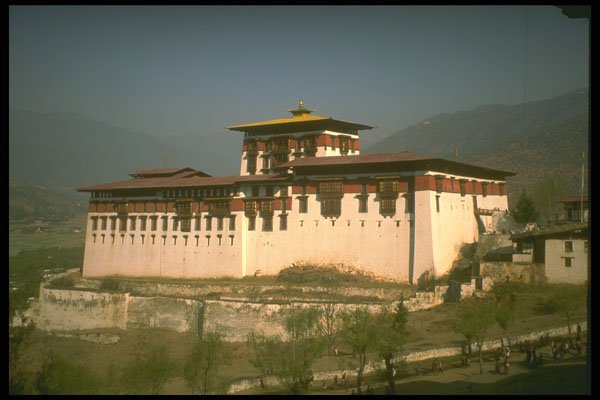 246017 Paro Dzong, Western Bhutan A4 Photo Print