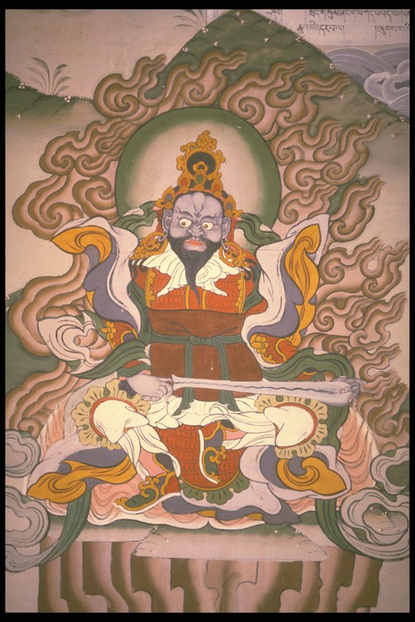 246052 Painting, Tashichoedzong, Thimphu A4 Photo Print