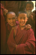 246053 Young Monks, Tongsa Dzong A4 Photo Print